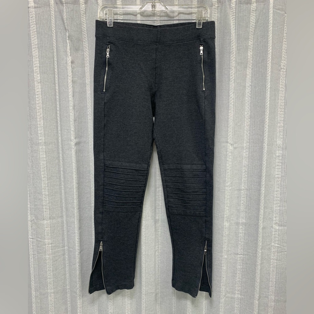 Gap EUC Moto Style‎ Leggings Heathered Gray Size M